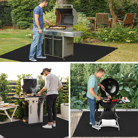 TOHONFOO grill mat easy to move and position after cooking.