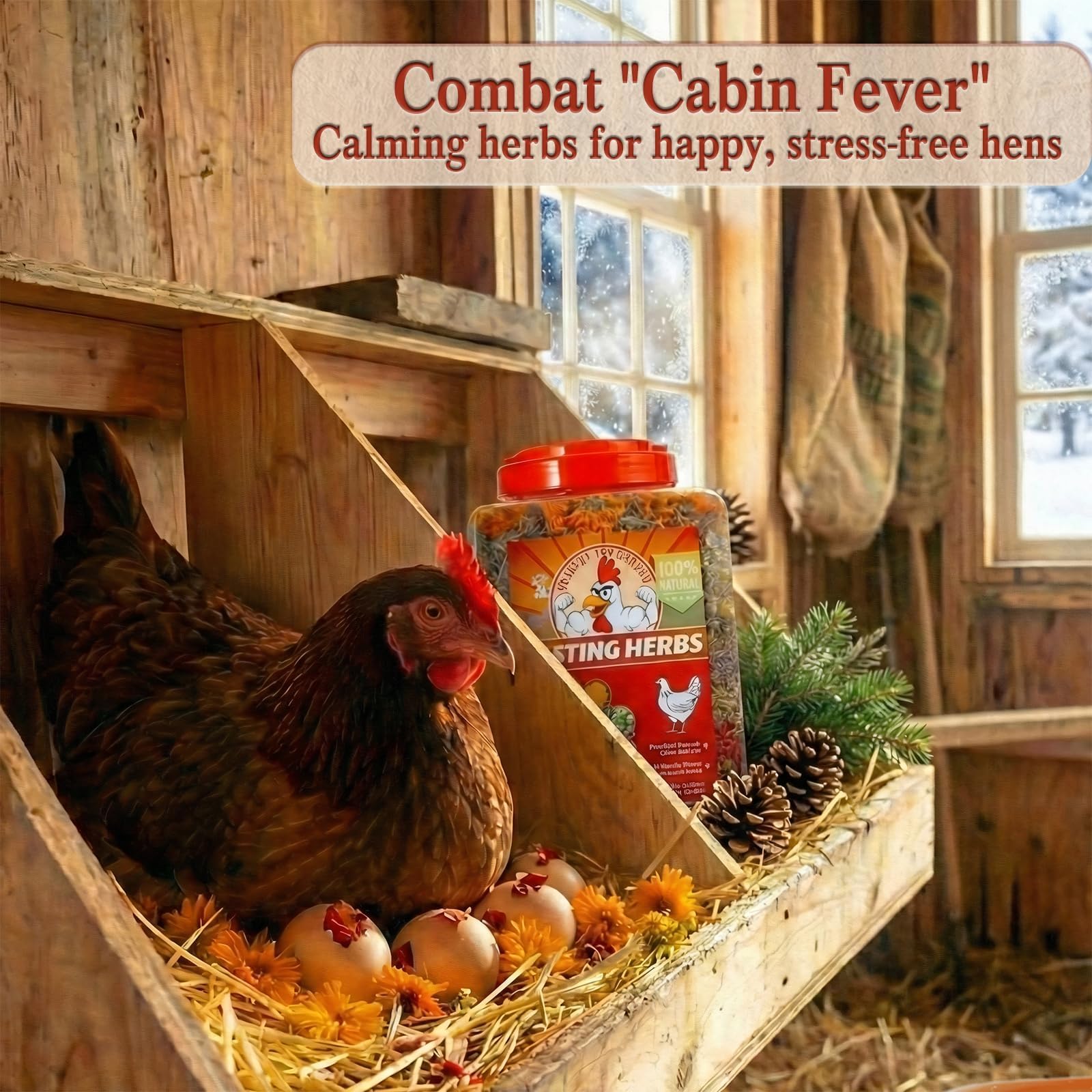TOHONGADON chicks arrival scene shows soothing herbs helping new birds settle in.