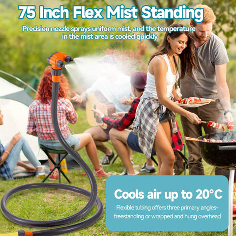 TOHONGADON anti-clog filter helps keep mist flow smooth.