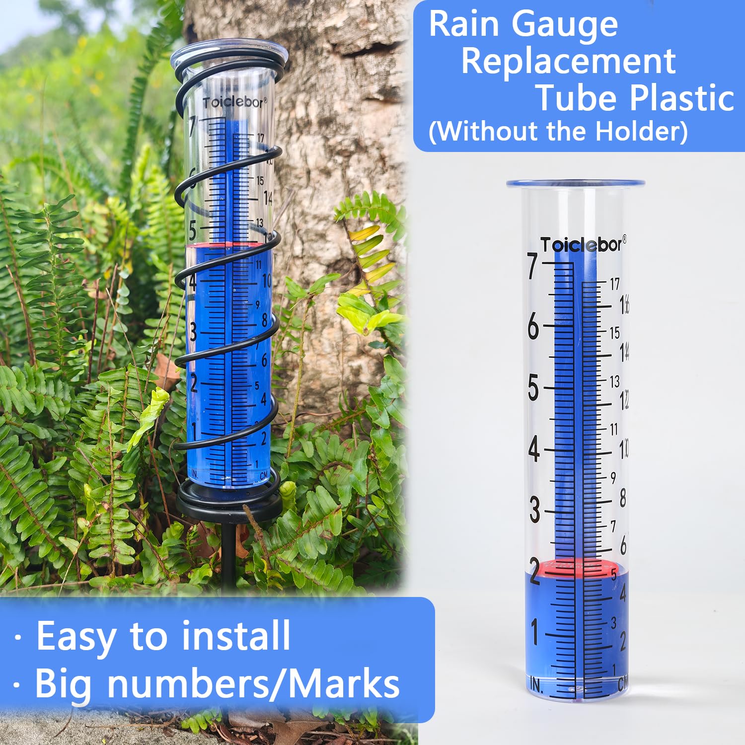 Toiclebor freeze-proof tube-plastic designed for reliable readings in cold weather.