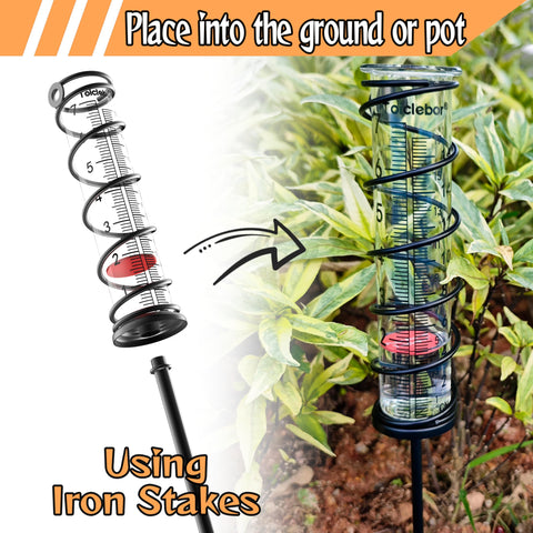 Toiclebor heavy-duty glass tube with red float provides high visibility