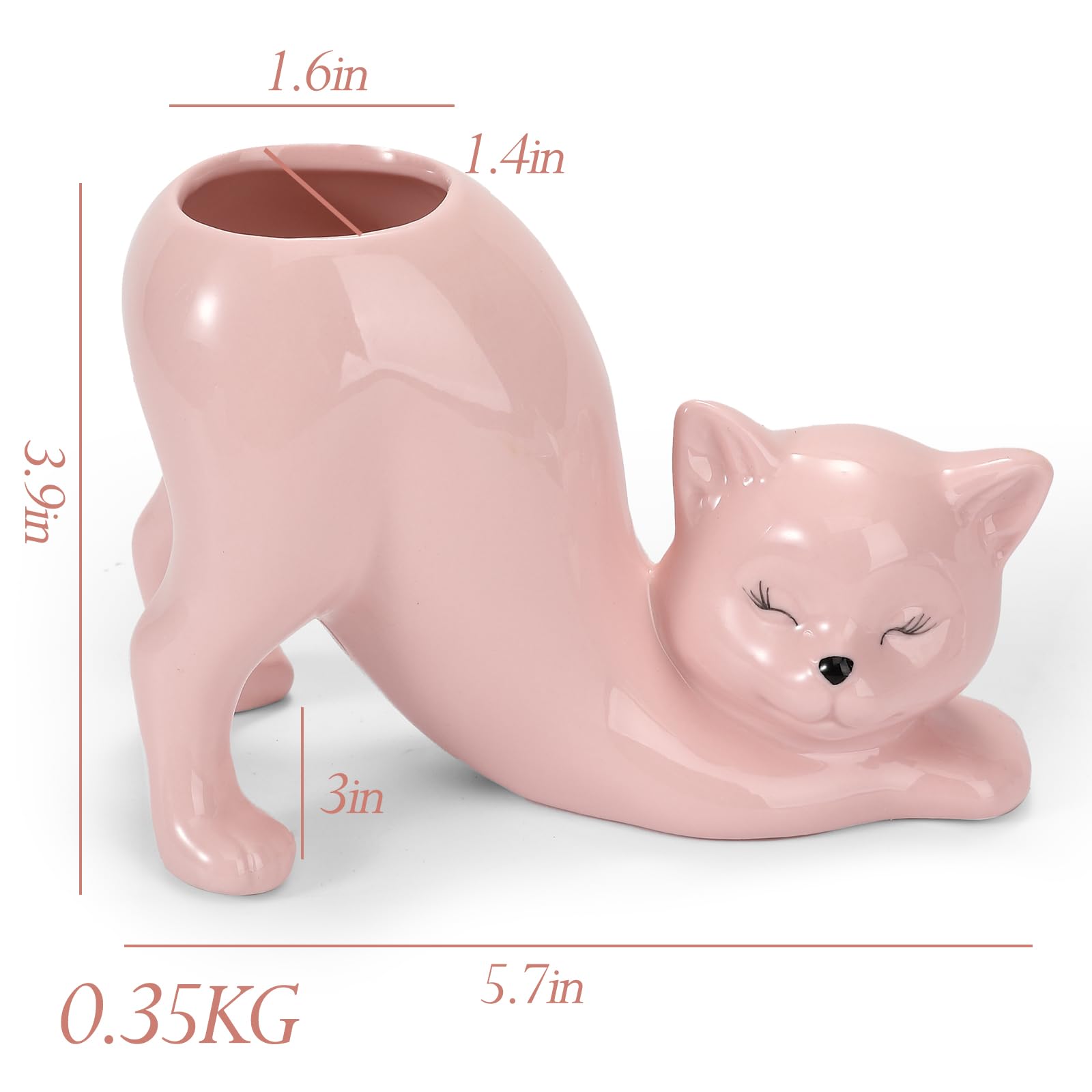 TOIVO cat planter pot indoor stand for versatile placement