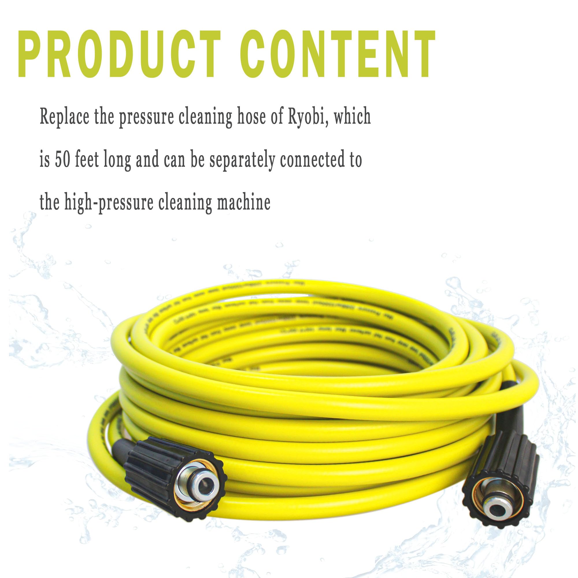 TOKDOOT quick-connect 1/4 inch hose enables fast setup and efficient spraying.