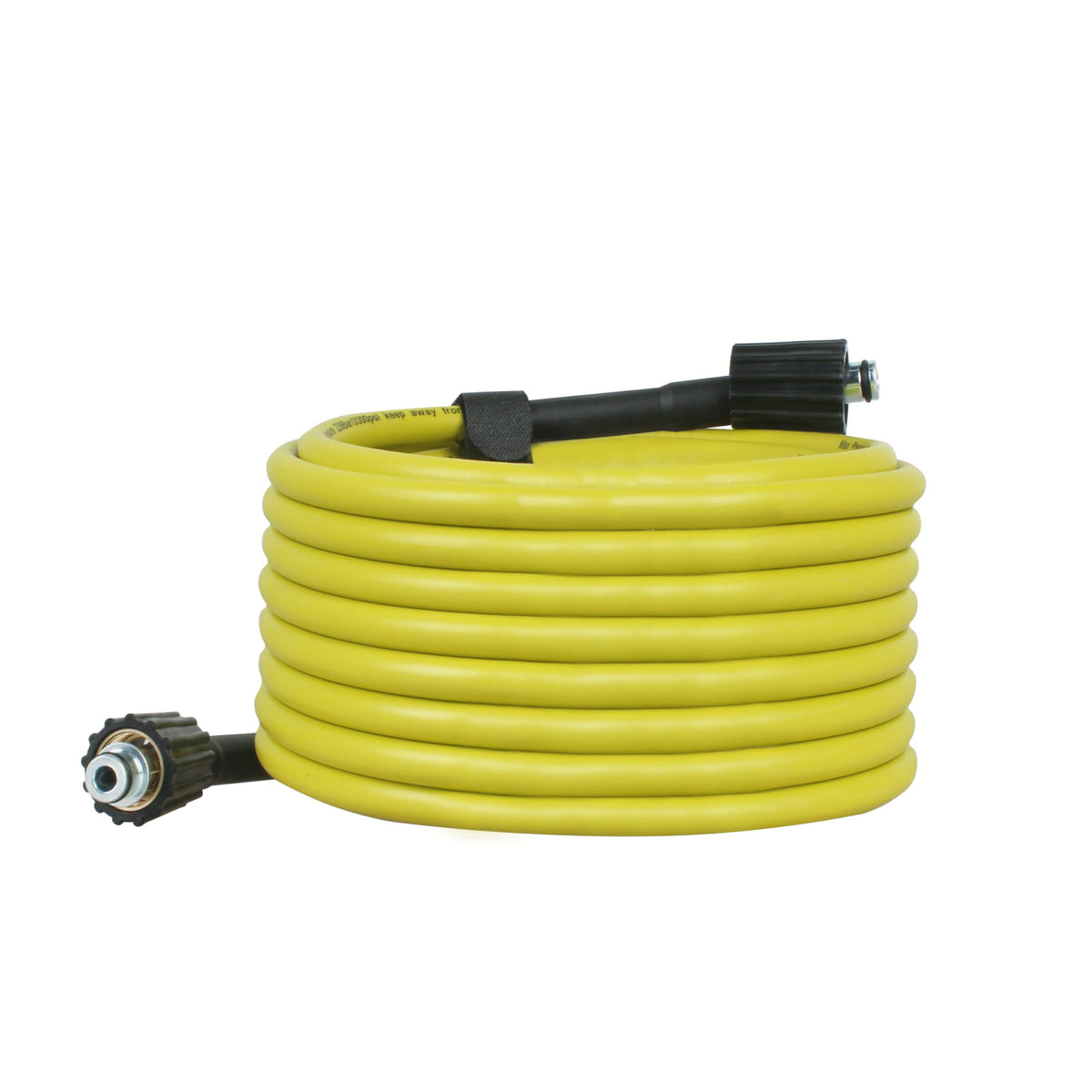 TOKDOOT ryobi-compatible 50ft hose demonstrates secure connection for rugged outdoor cleaning.