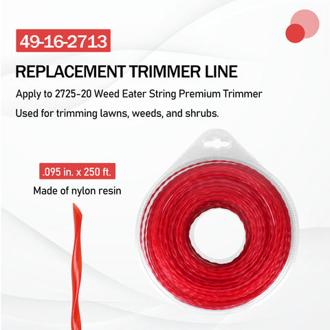 TOKDOOT trimmer line helps maintain a neat lawn edge.