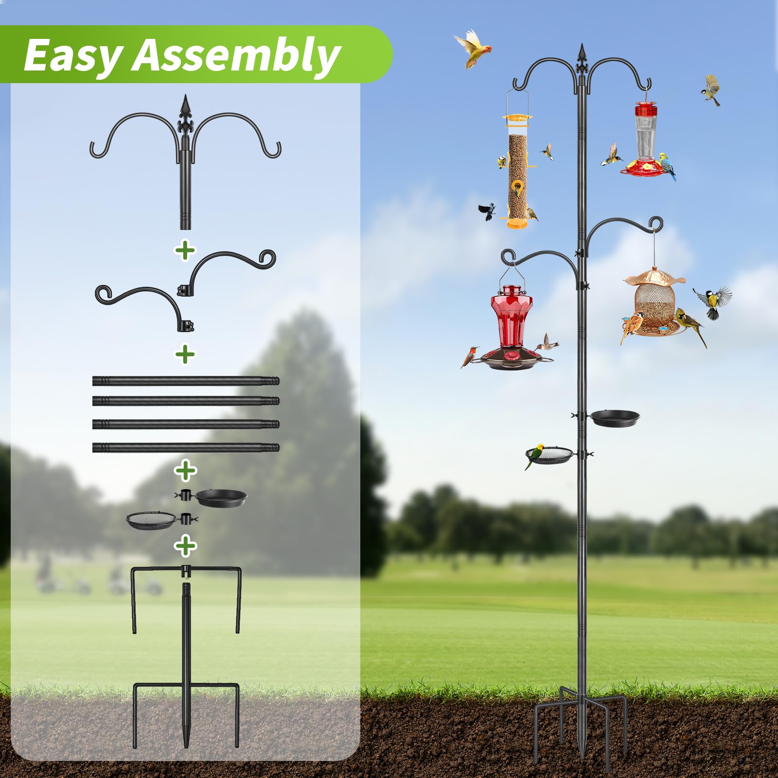 TOKPLNU Outdoor feeder station ideal for patios and gardens.