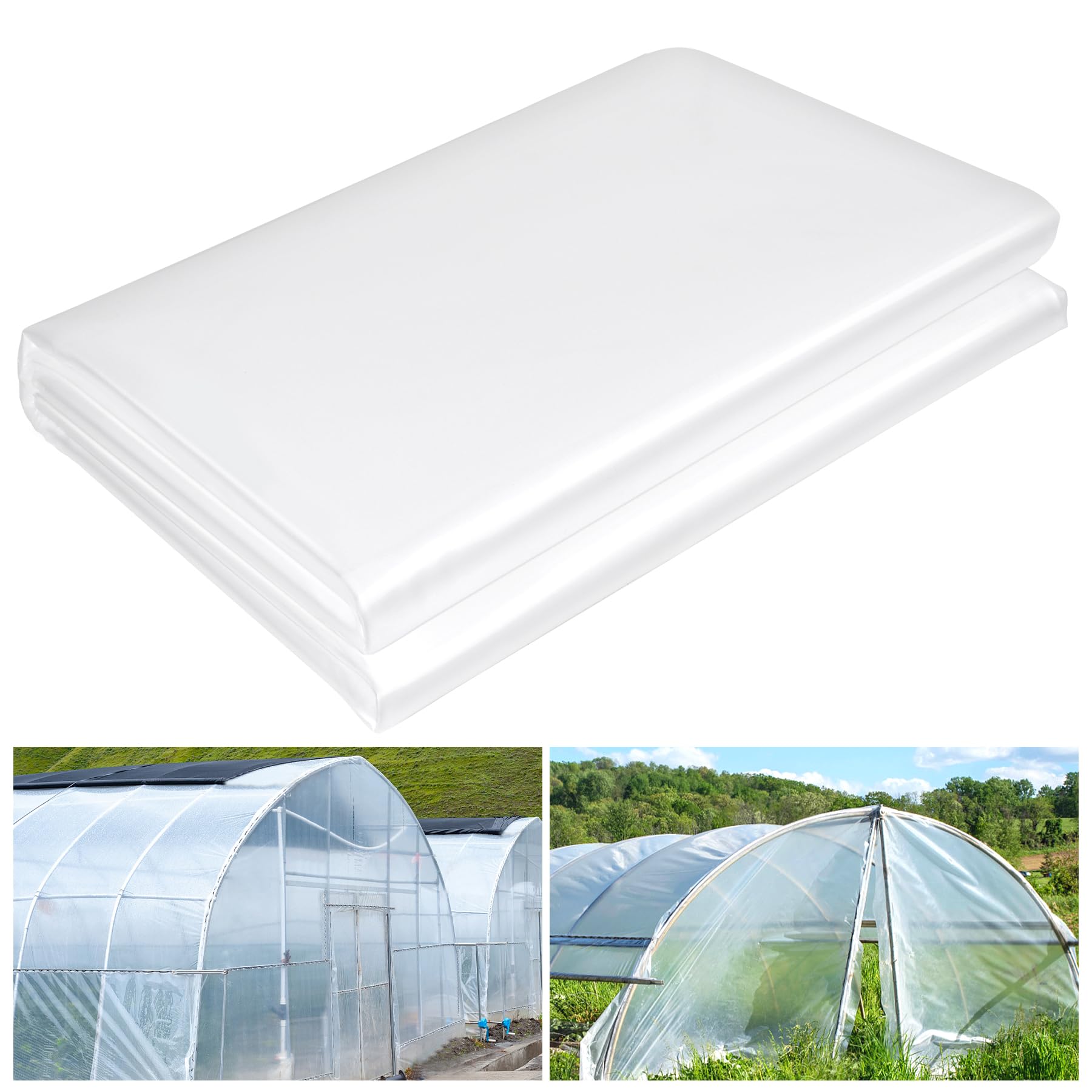 ToLanbbt clear greenhouse plastic sheeting for even light and healthier seedlings.