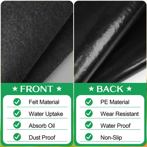 ToLanbbt easy-clean shed floor mat suitable for vacuuming or hose rinsing.
