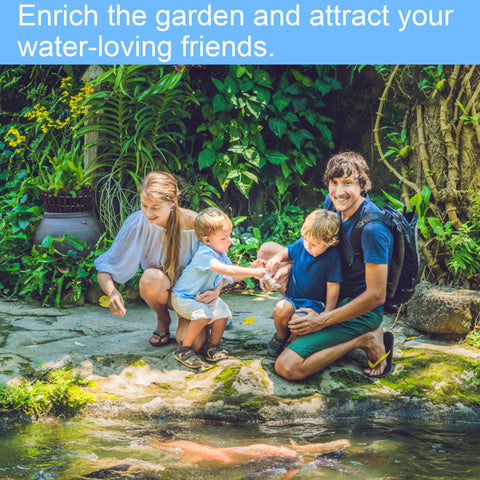 ToLanbbt easy-cut pond liner fits irregular pond shapes with flexible installation.