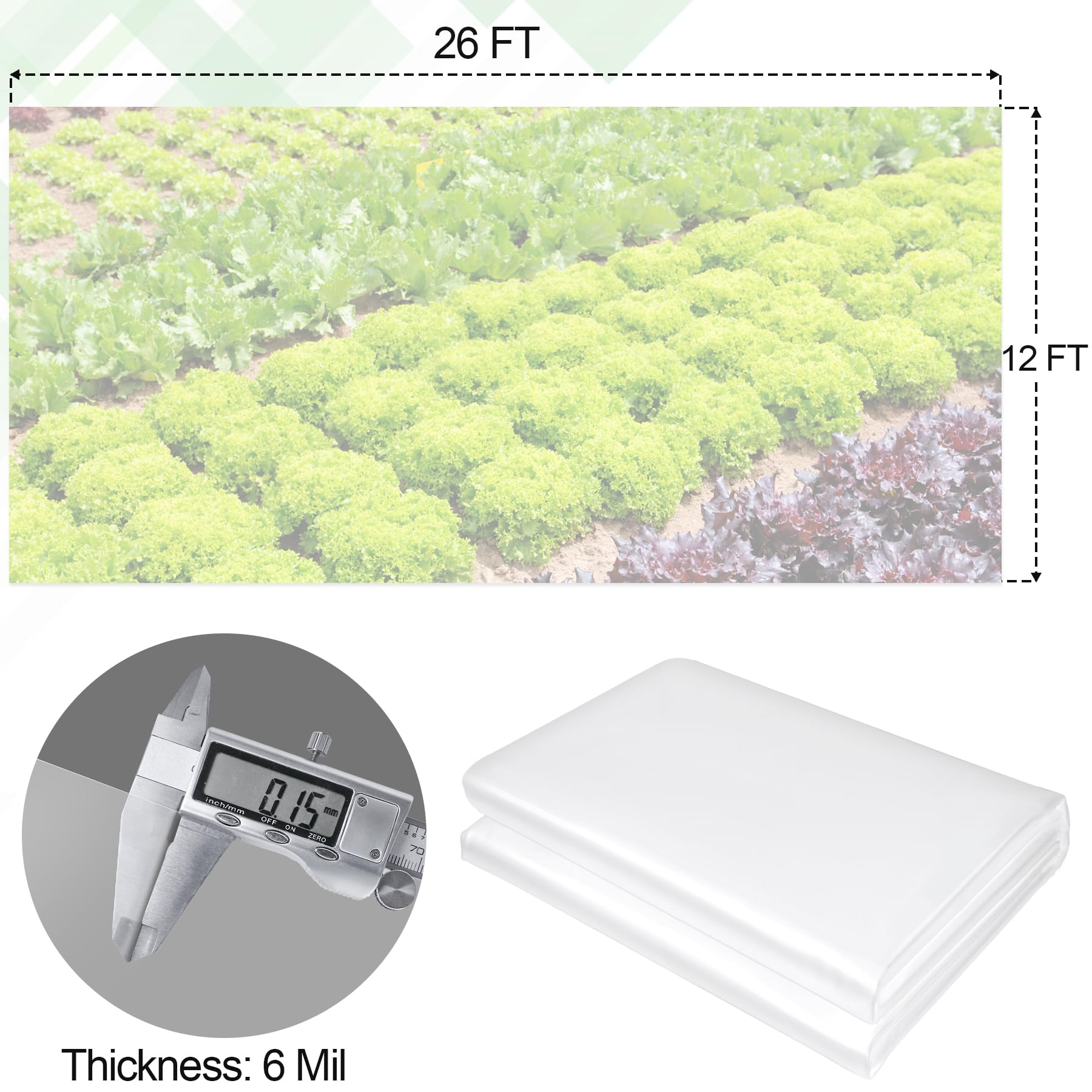 ToLanbbt heavy-duty 6mil polyethylene film highlighting durability and long-lasting use.