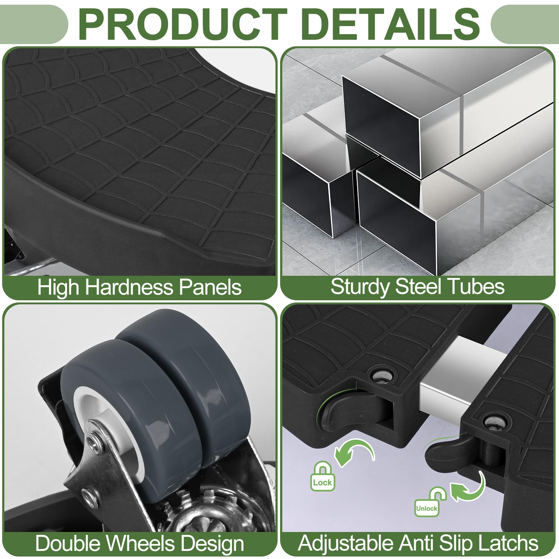 ToLanbbt heavy-duty plant cart supports up to 440 lbs for bulky planters.
