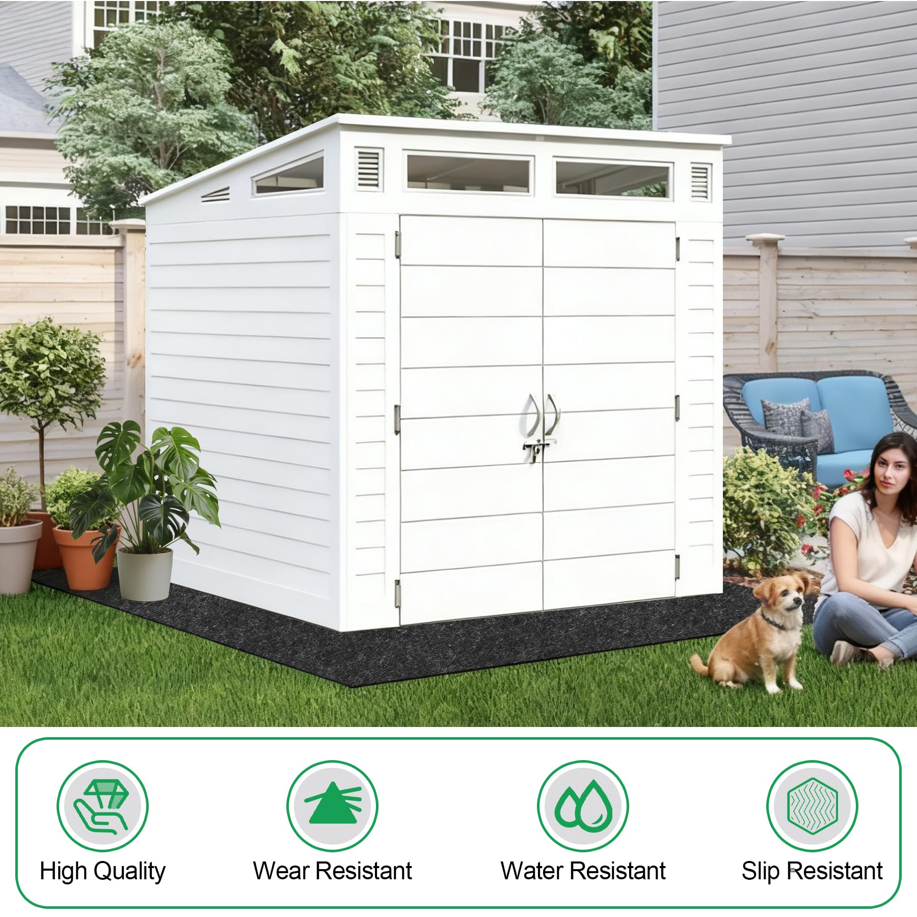ToLanbbt multiuse mat suits pools, garages, and workout areas.