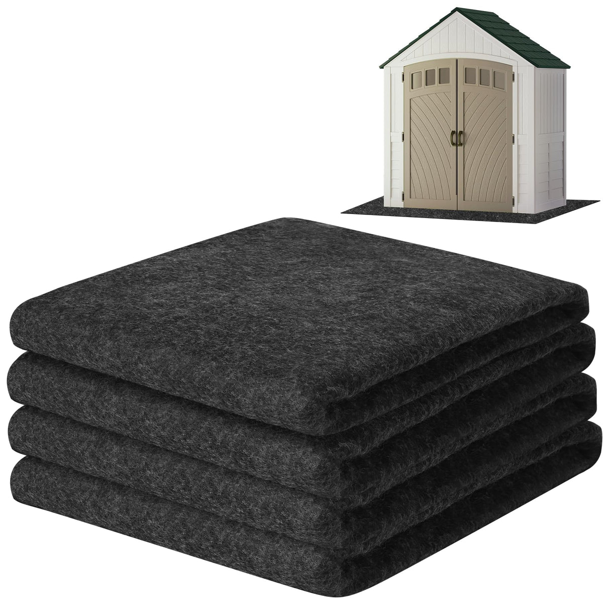 ToLanbbt outdoor shed floor mat 10x10 protecting floors from spills and dust.