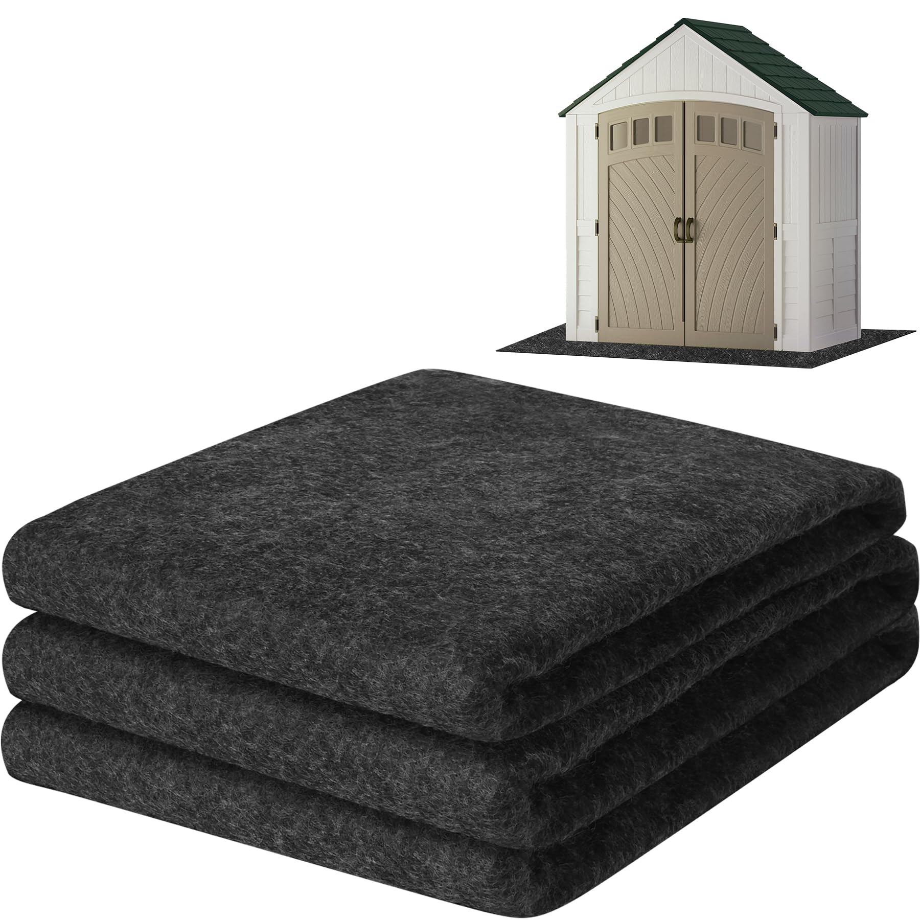 ToLanbbt outdoor shed floor mat in 8.2x6 ft size protecting shed floors from moisture.