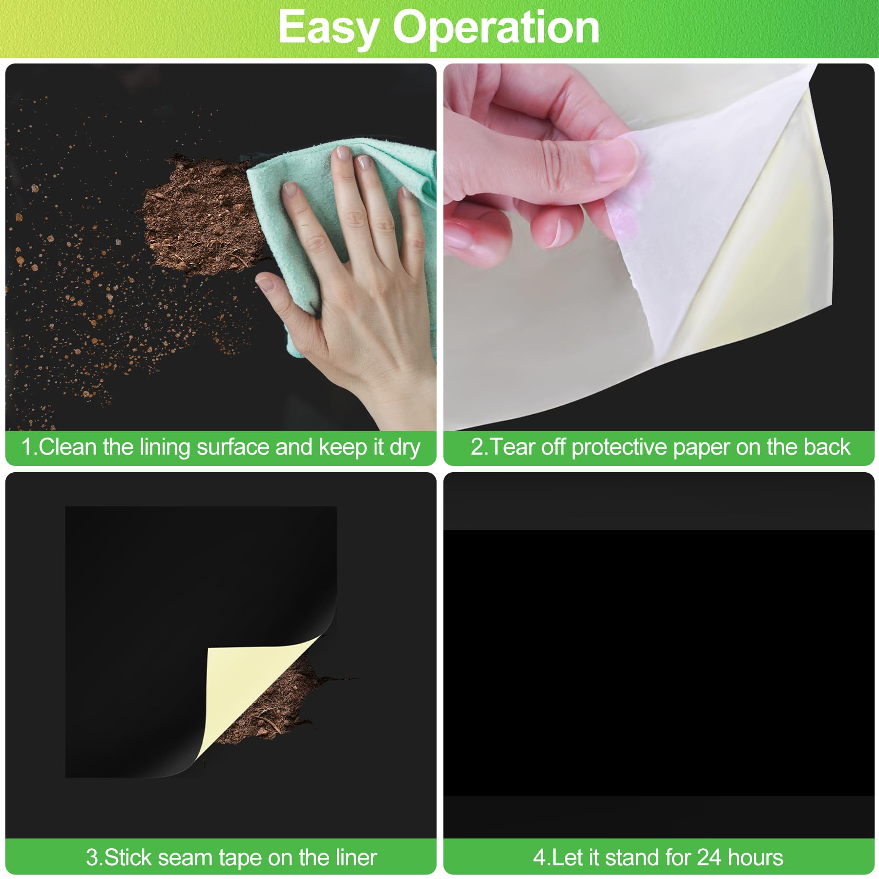 ToLanbbt patch kit adheres to metal, wood, and plastic for outdoor repairs