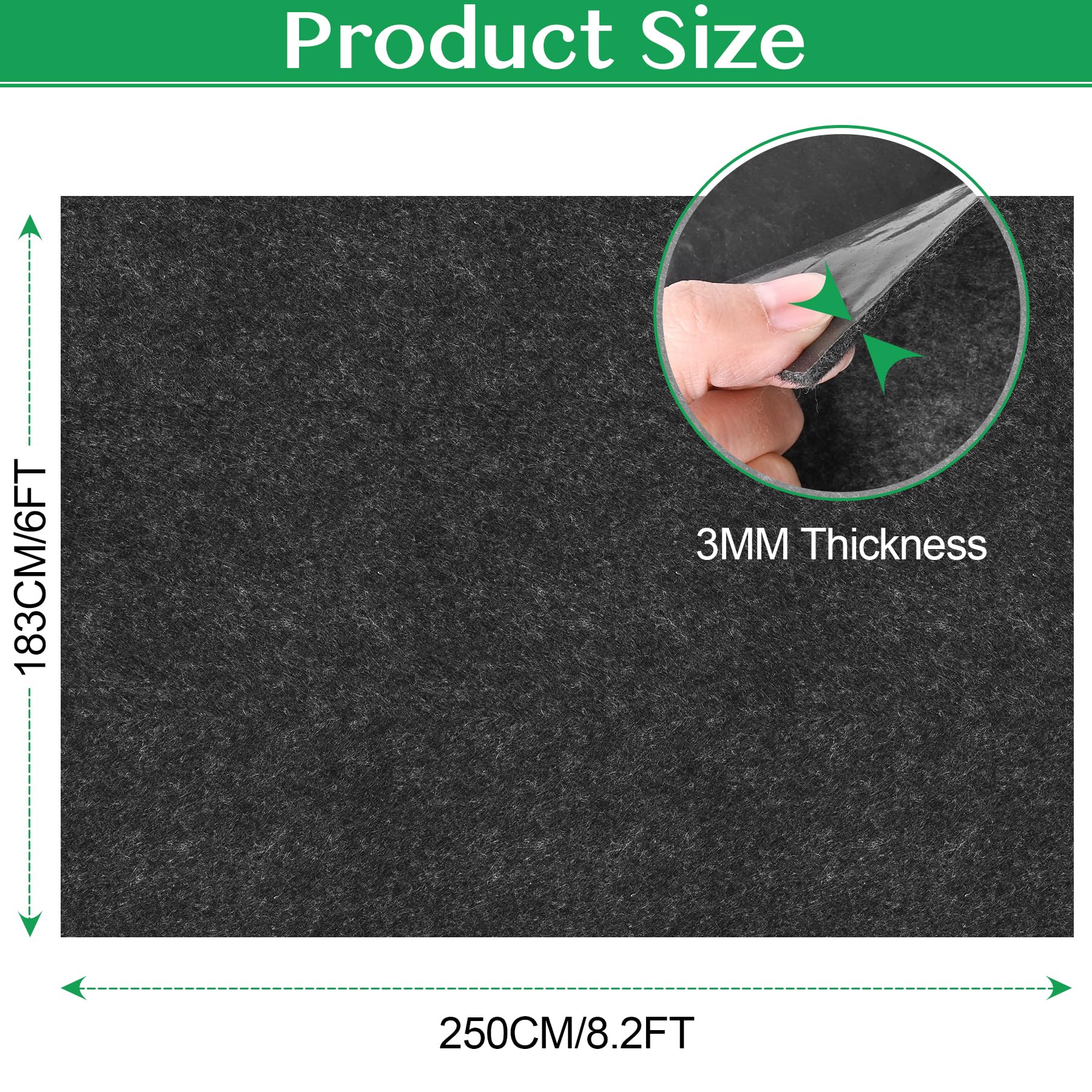 ToLanbbt mat with waterproof backing shields floors from spills and dampness.