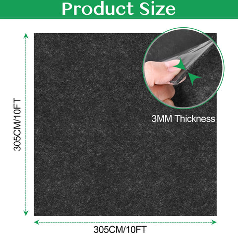ToLanbbt shed mat with waterproof backing prevents seepage under furniture.