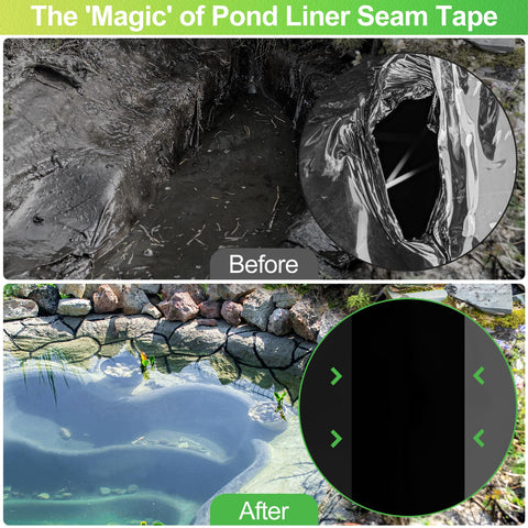 ToLanbbt patch kit for pond liner resists weather and holds fast