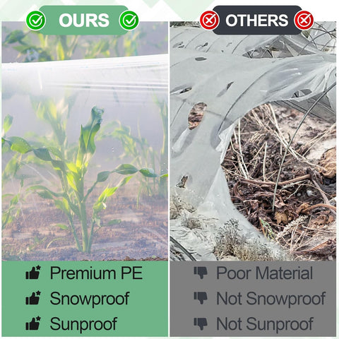 ToLanbbt weather-resistant greenhouse film blocks wind and dust.