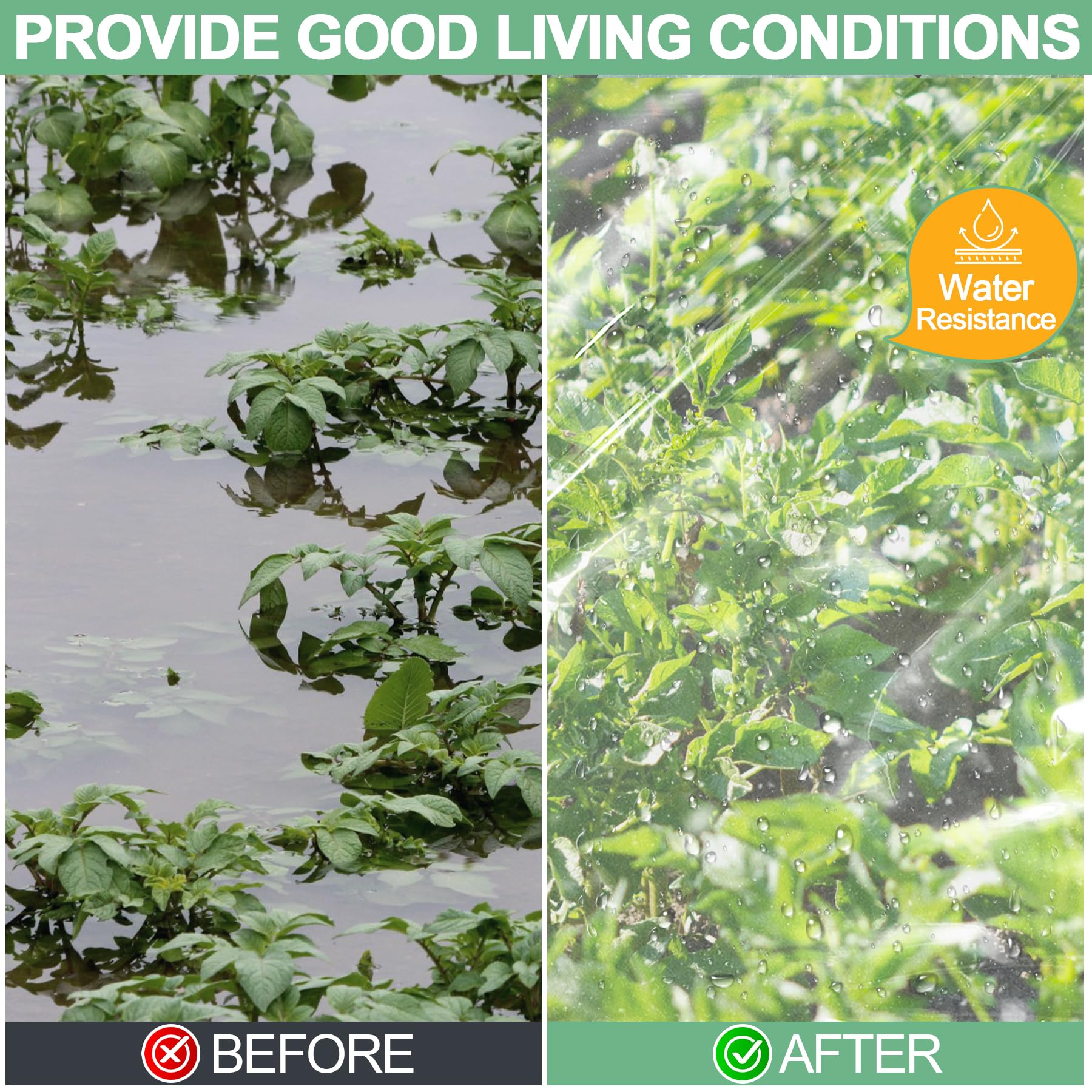 ToLanbbt wind and dust resistant film suitable for outdoor gardening and landscaping projects.