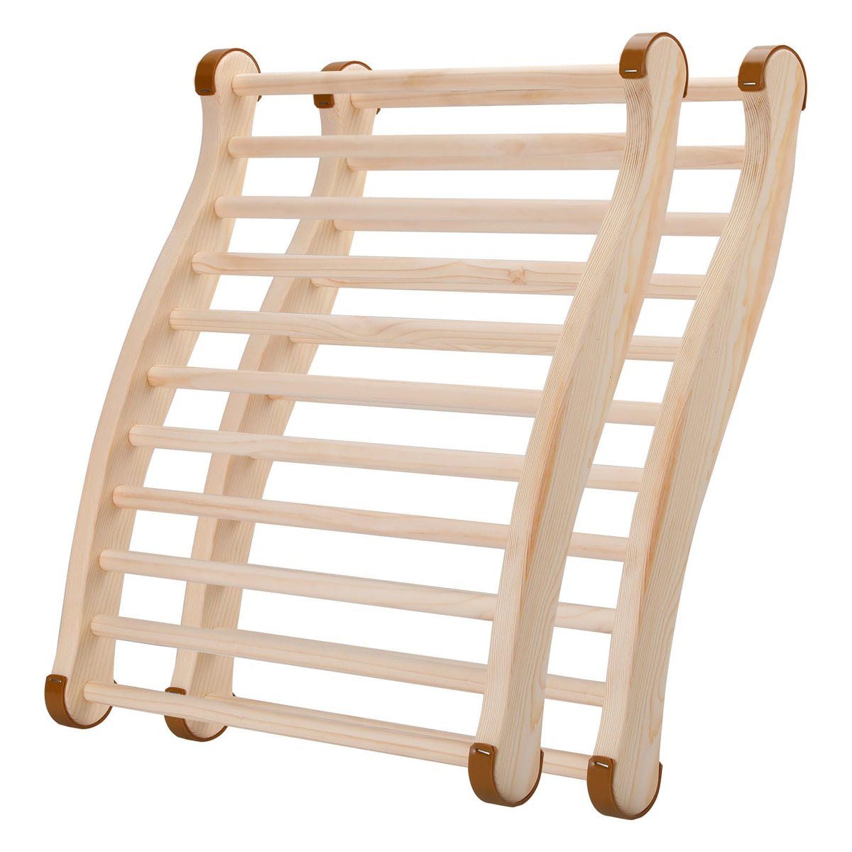 Tolhyun sauna backrest in use provides ergonomic lumbar support