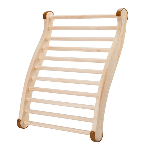 TOLHYUN Sauna Backrest in wooden slip-resistant finish offering stable support for sessions