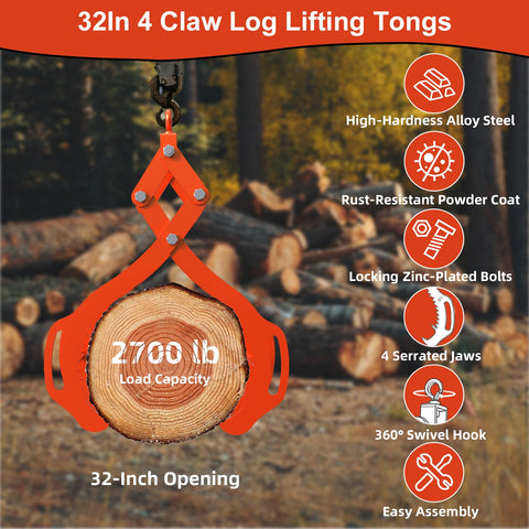 Tolpassa 360° swivel ring enables quick, flexible log handling