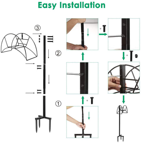 TomCare easy-assembly hose holder simplifies setup by the faucet