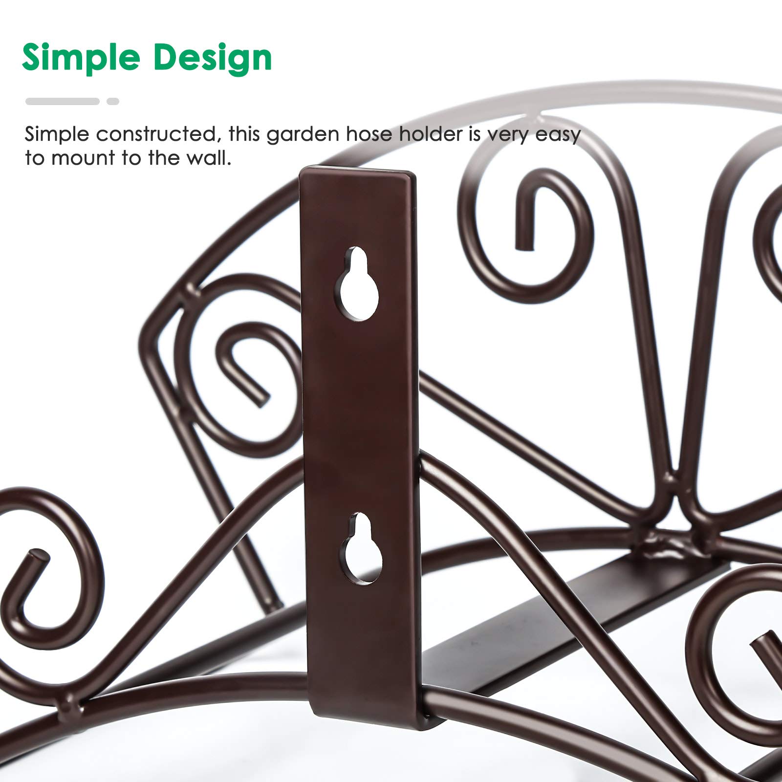 TomCare easy install hose holder with provided screws for quick setup.