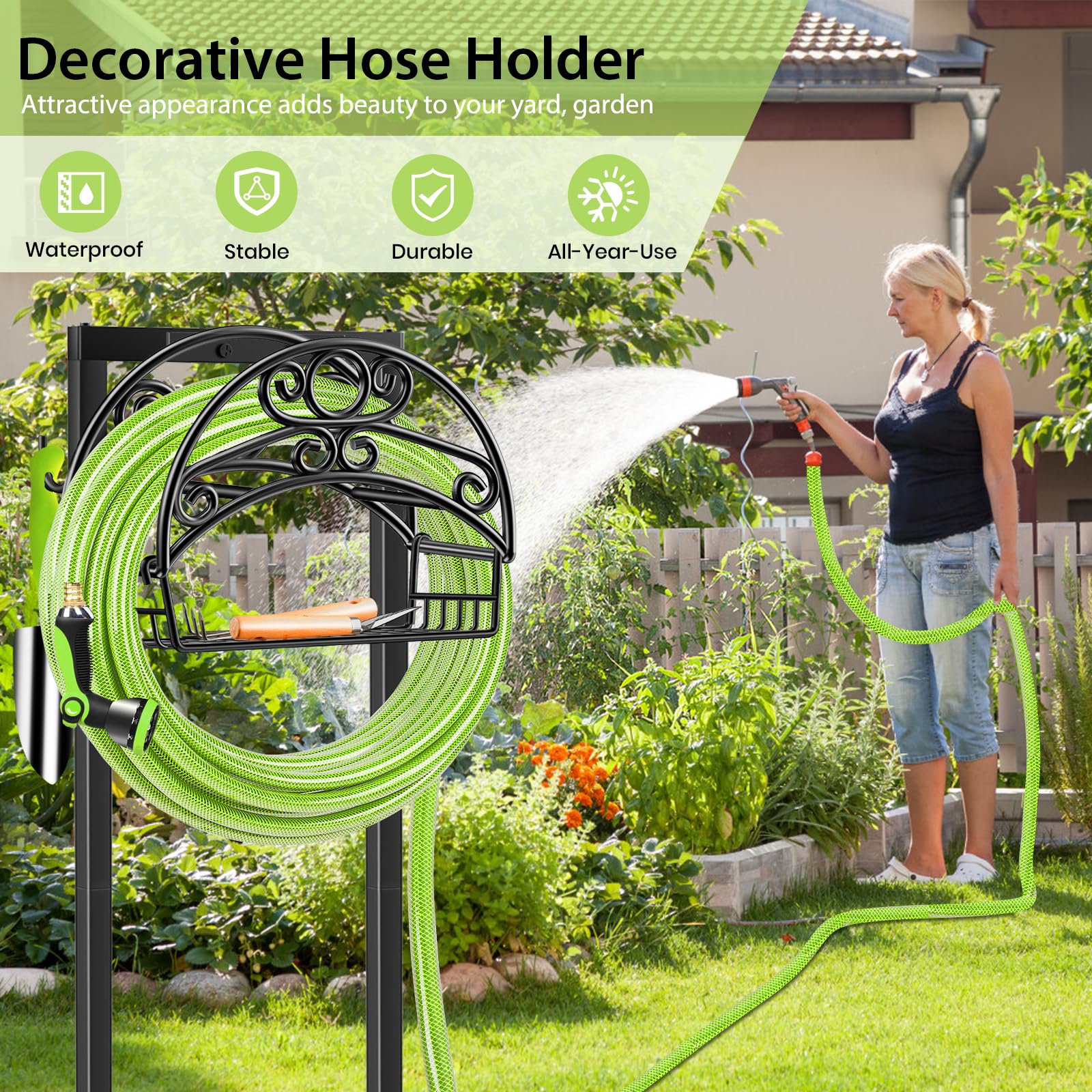 Elegant TomCare yard decor that blends with garden aesthetics.