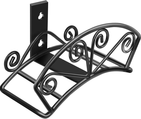 TomCare garden hose holder displaying a 160ft hose neatly hung for easy access.