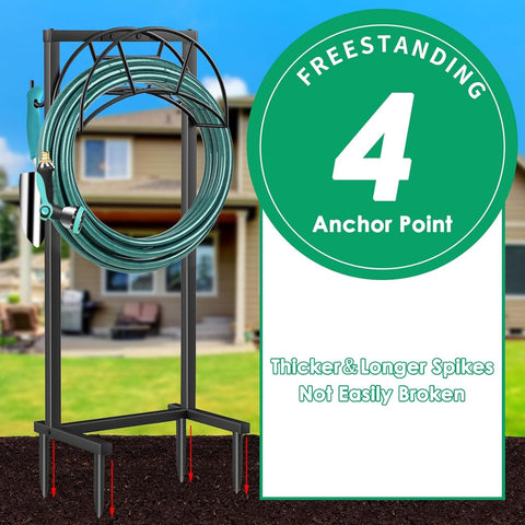 TomCare tool hooks keep sprinklers and rakes within reach.