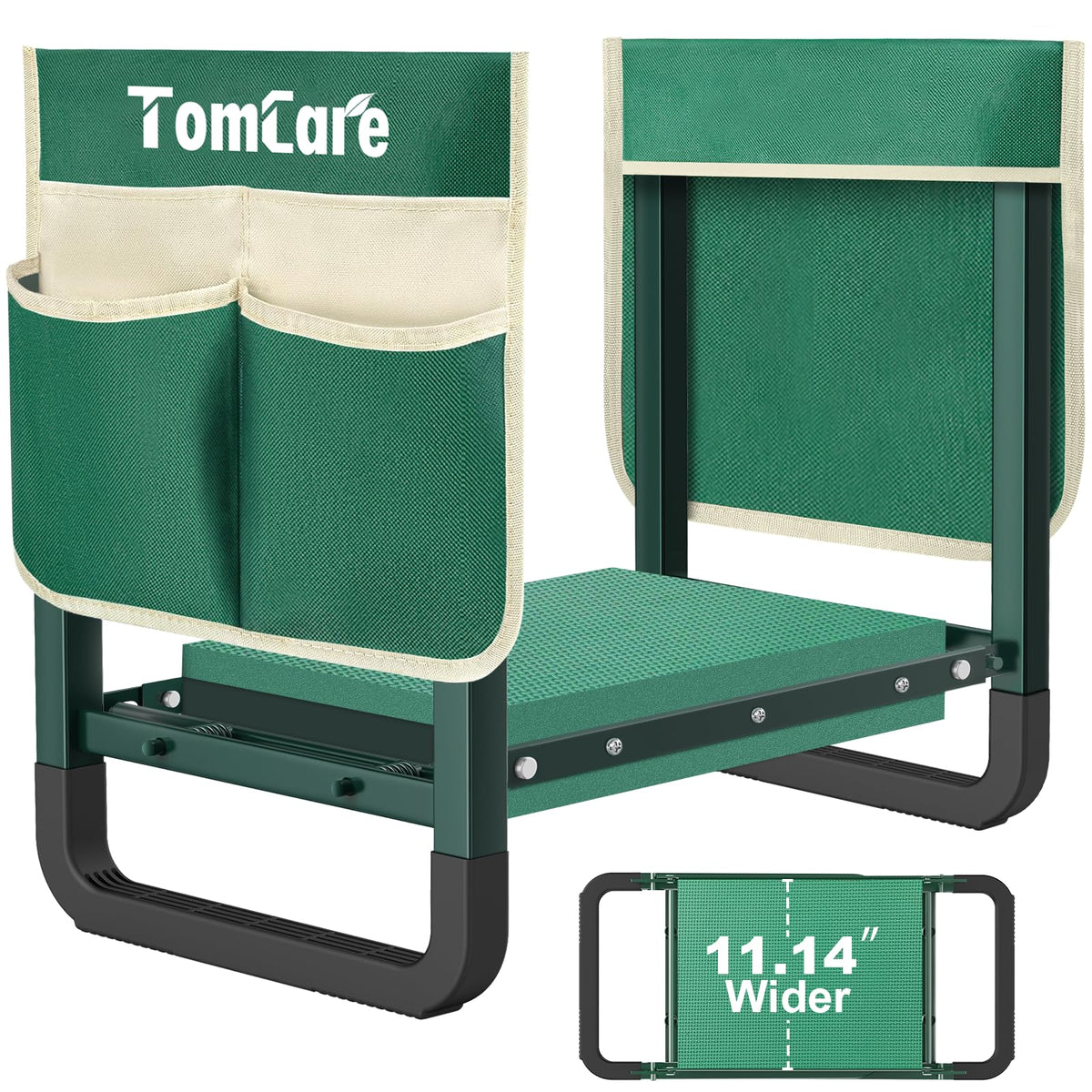 TomCare garden kneeler-seat with wide pad for comfortable kneeling