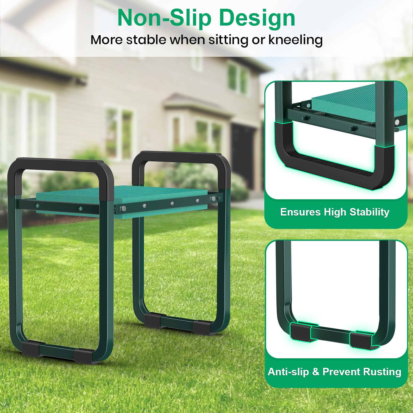 TomCare garden tool pouches on both sides keep tools handy