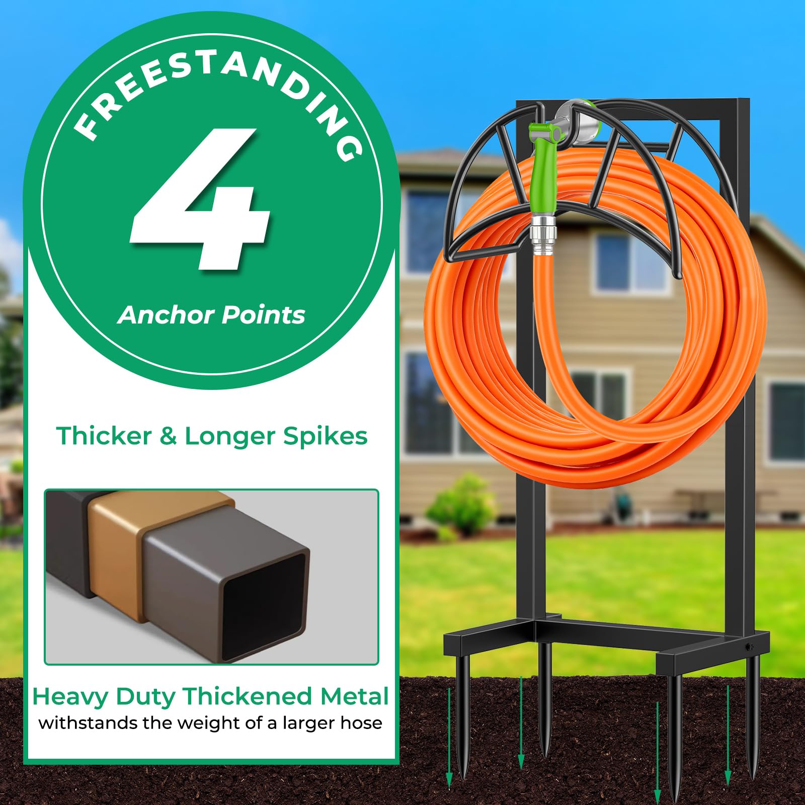 TomCare hose holder is easy to assemble with included tools and instructions.