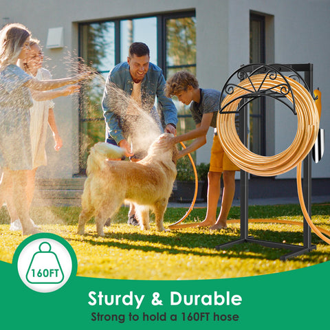 TomCare outdoor hose storage enhances garden organization and tidiness.