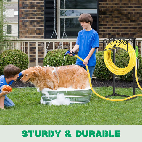 TomCare heavy-duty square base provides stable support for hoses.