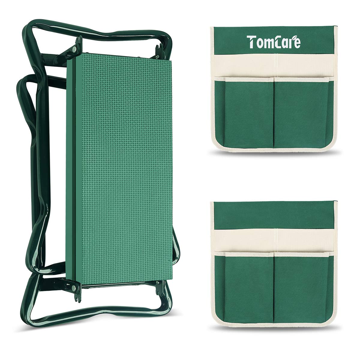 TomCare sturdy steel frame supports up to 330-lbs during garden tasks