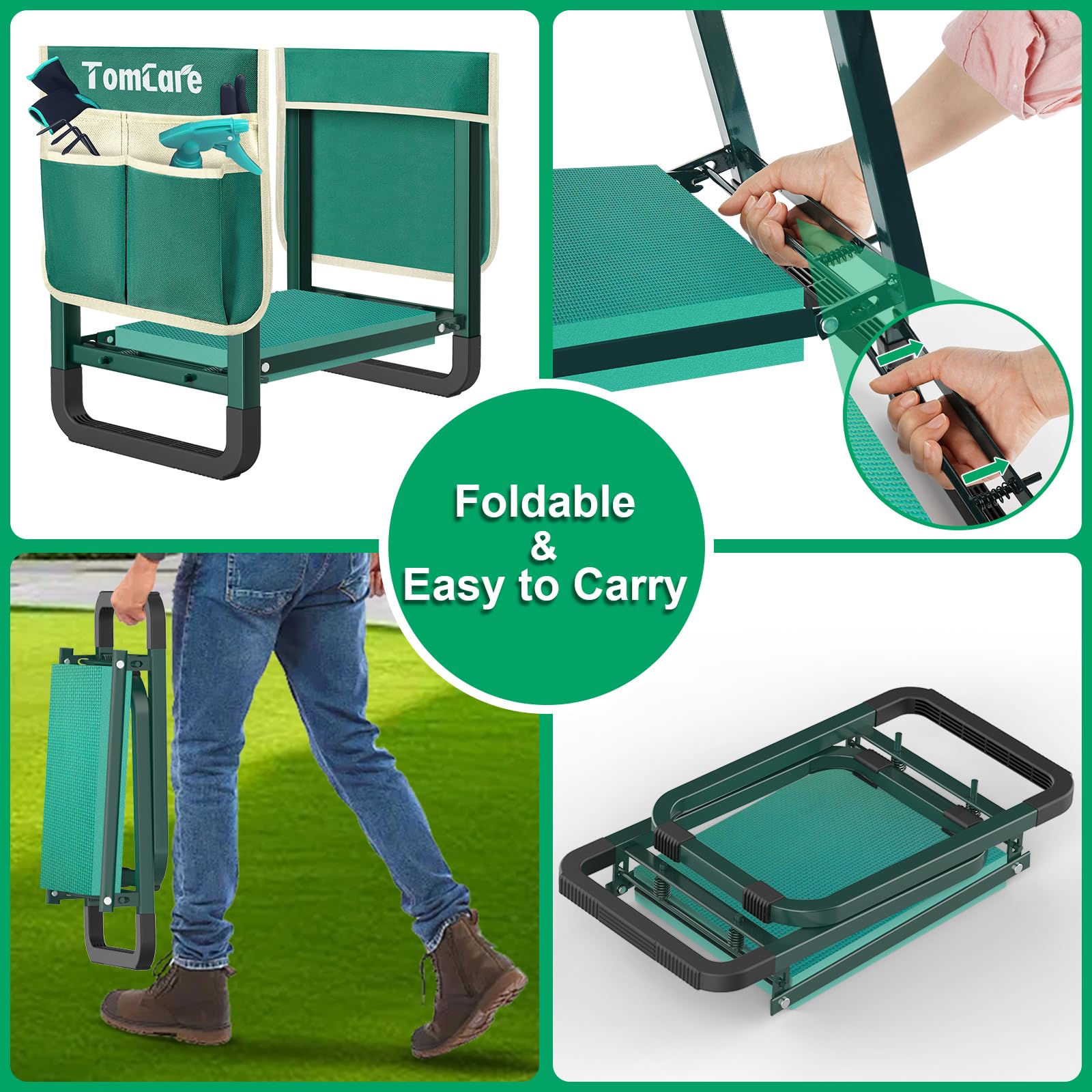 TomCare two-in-one kneeler-seat for kneeling or seating tasks