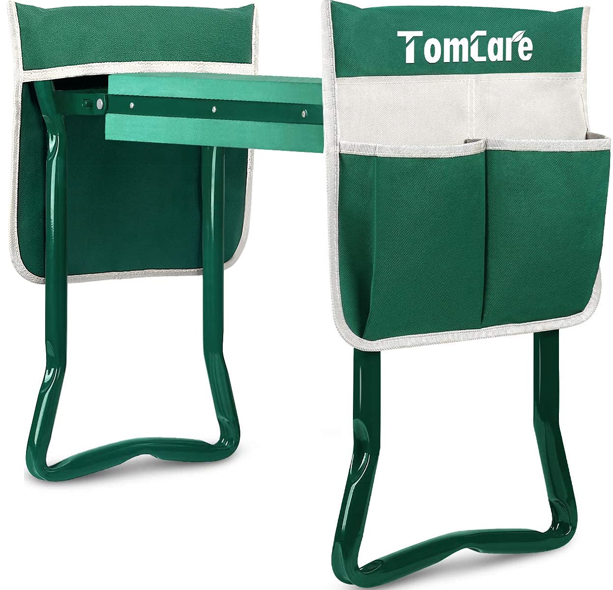 TomCare upgraded garden kneeler with widened pad for comfortable kneeling