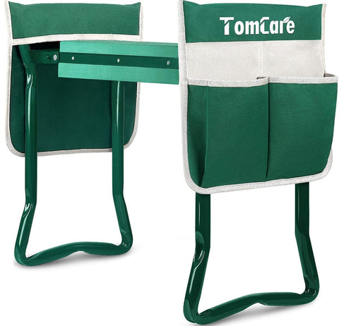 TomCare upgraded garden kneeler with widened pad for comfortable kneeling