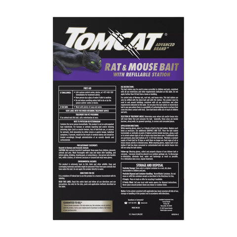 Tomcat Advanced bait block refills for long-lasting rodent control