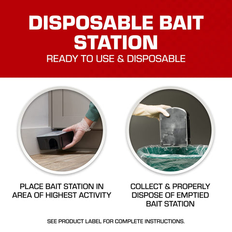 Tomcat pre-filled 4-oz bait block included in each station