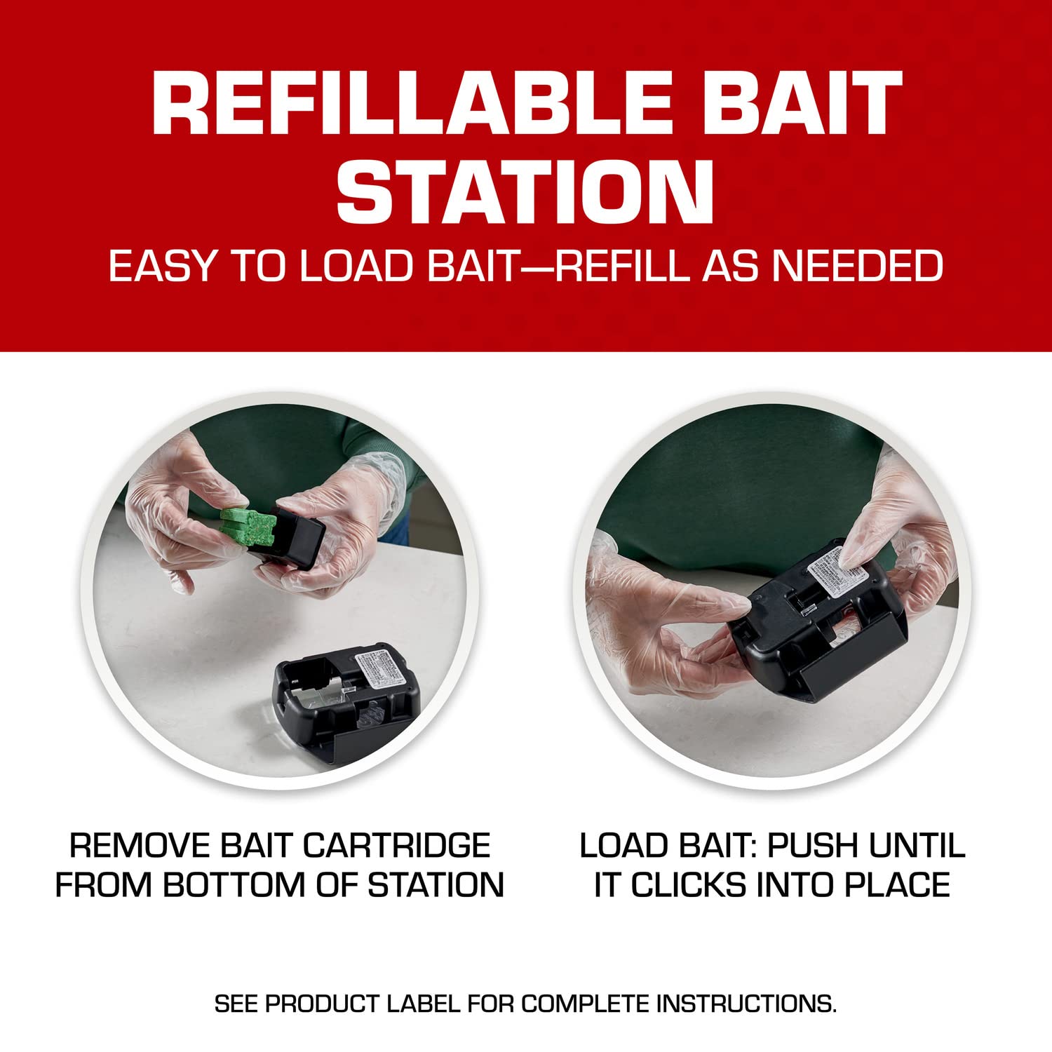 Tomcat bait block refills ready for ongoing rodent control