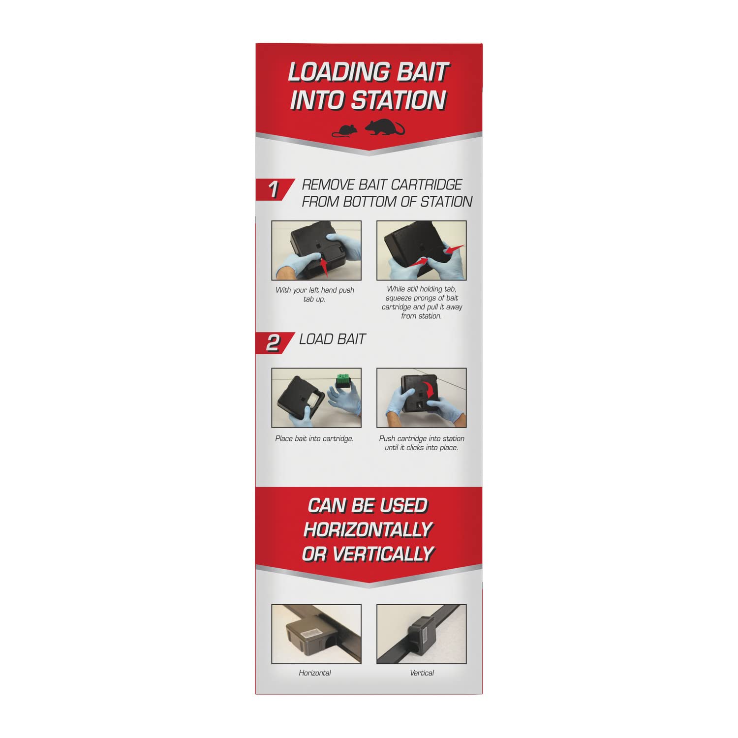 Tomcat bait station tamper-proof design protects children and pets.