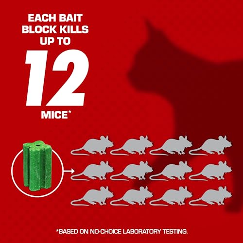 Tomcat Bromethalin Bait Chunx 4 oz blocks ready for field deployment.