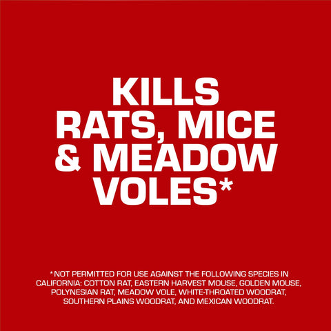 Tomcat Bromethalin Place Pacs outdoor placement demonstrates versatile pest control.
