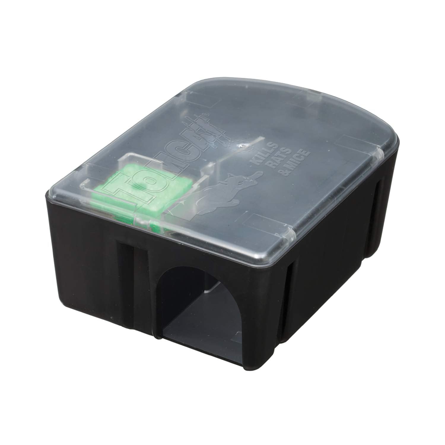Disposable Tomcat bait station for clean, low-maintenance pest control.