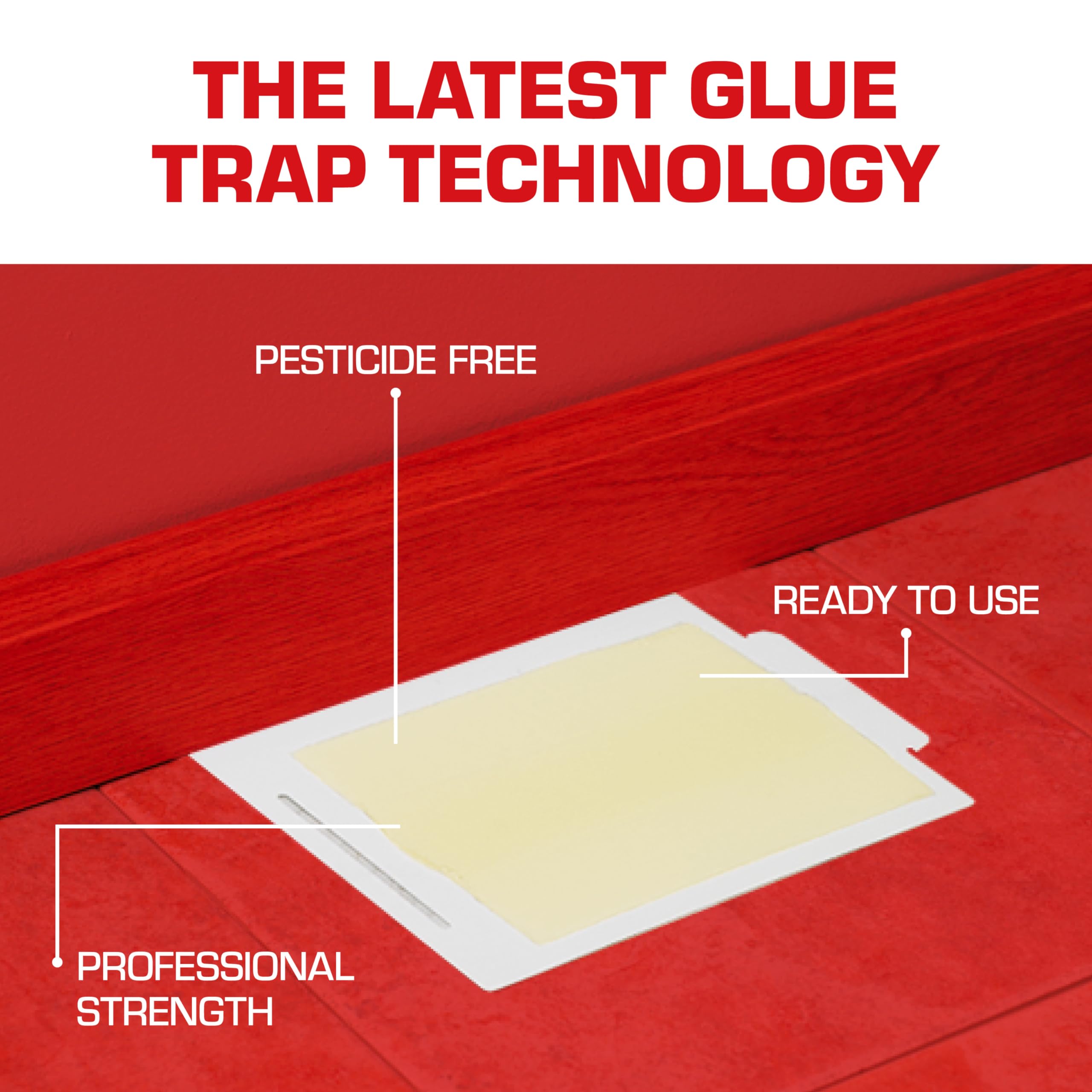 Tomcat Glue Board wall placement targets pests where activity is suspected.