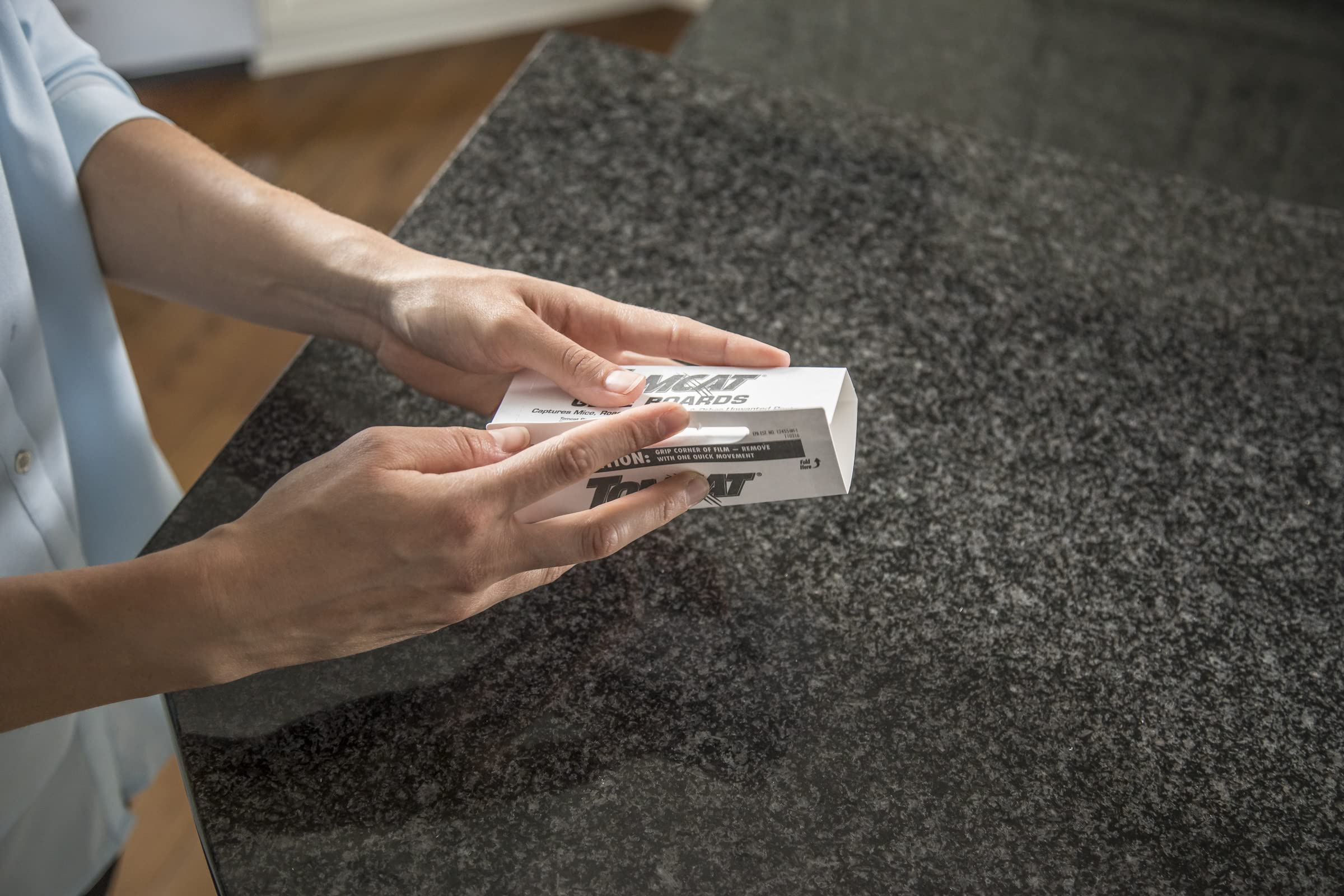 Tomcat Glue Boards 12-trap pack highlights disposable traps.